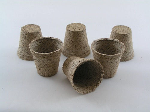 Jiffy Fibre Pot Peat Free Round 8cm