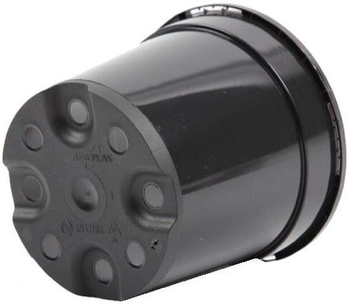 Aeroplas Pot Round Slotted 3lt - Black