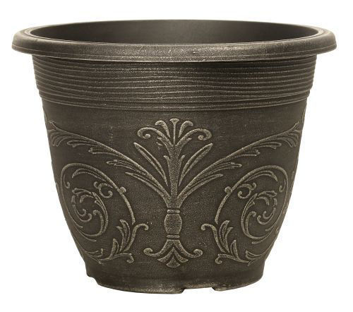 Alhambra Planter Round 30cm - Brushed Champagne