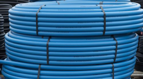 MDPE Pipe 63mm x 50m - Blue