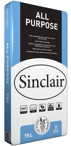Sinclair Growing Media All Purpose Peat Reduced 75lt