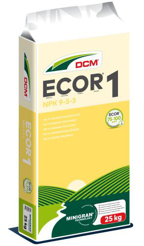 DCM Ecor 1 Fertiliser Organic 9-5-3 25Kg
