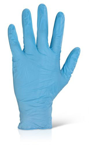 Gloves Disposable Nitrile Powder Free [To exceed standard EN374-2, level 2] Medium - Blue