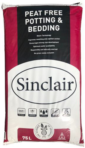 Sinclair Growing Media Potting & Bedding Peat Free 75lt
