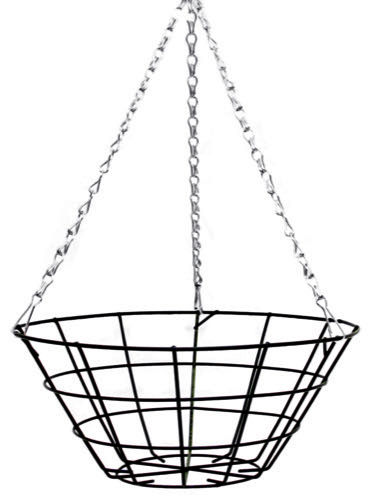 Wire Hanging Basket Flat Bottom 12"